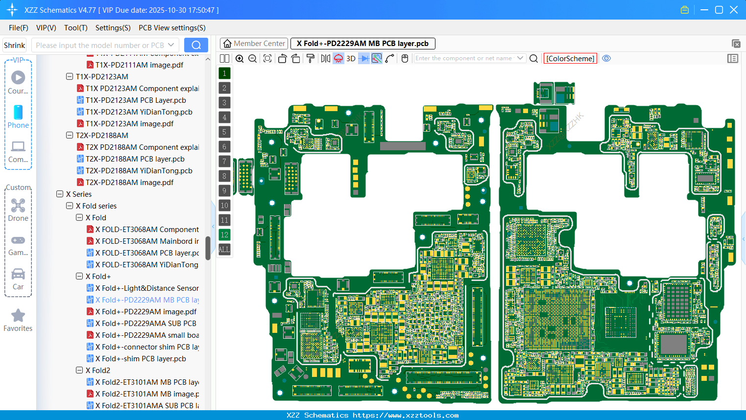 VIVO X Fold+-PD2229AM MB PCB Layer